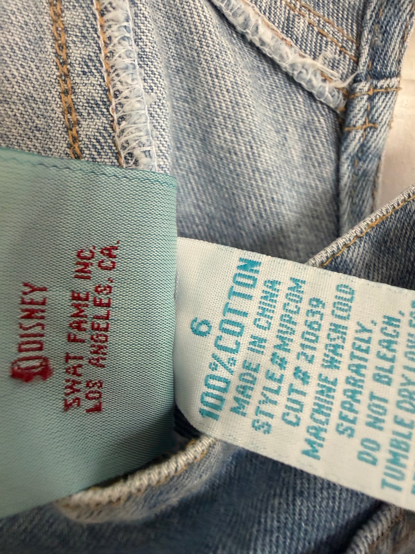little mermaid denim overalls 4-6