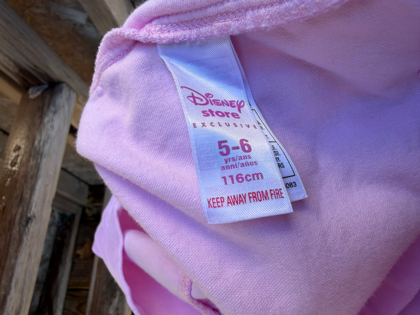 velour tinkerbell pink dress 5-6