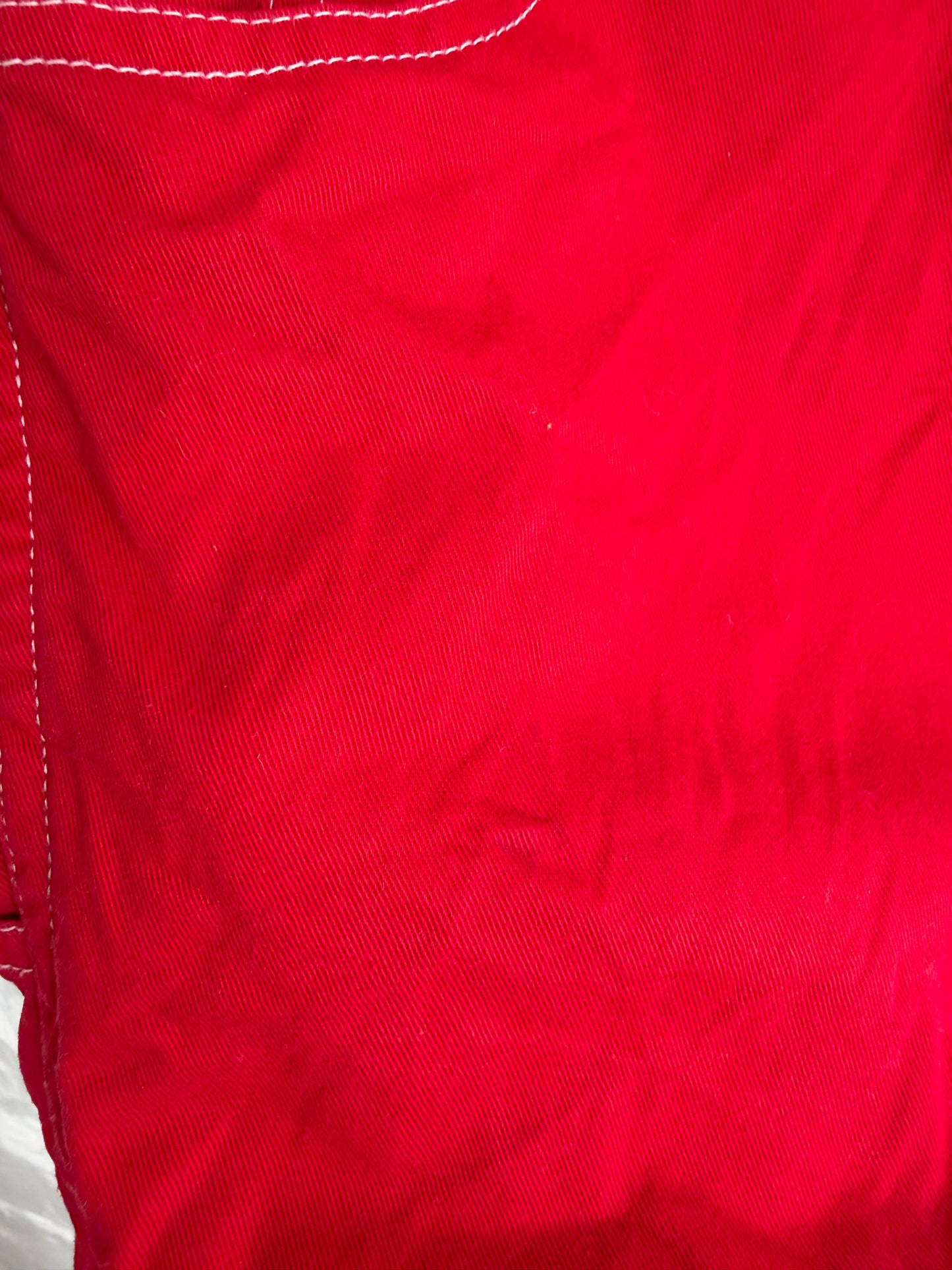 red pooh gardening overalls 4/5