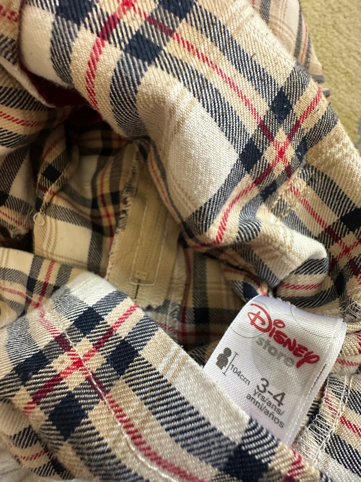 y2k tartan minnie dress 3-4y