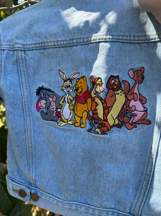 90s pooh denim jacket 4/5T