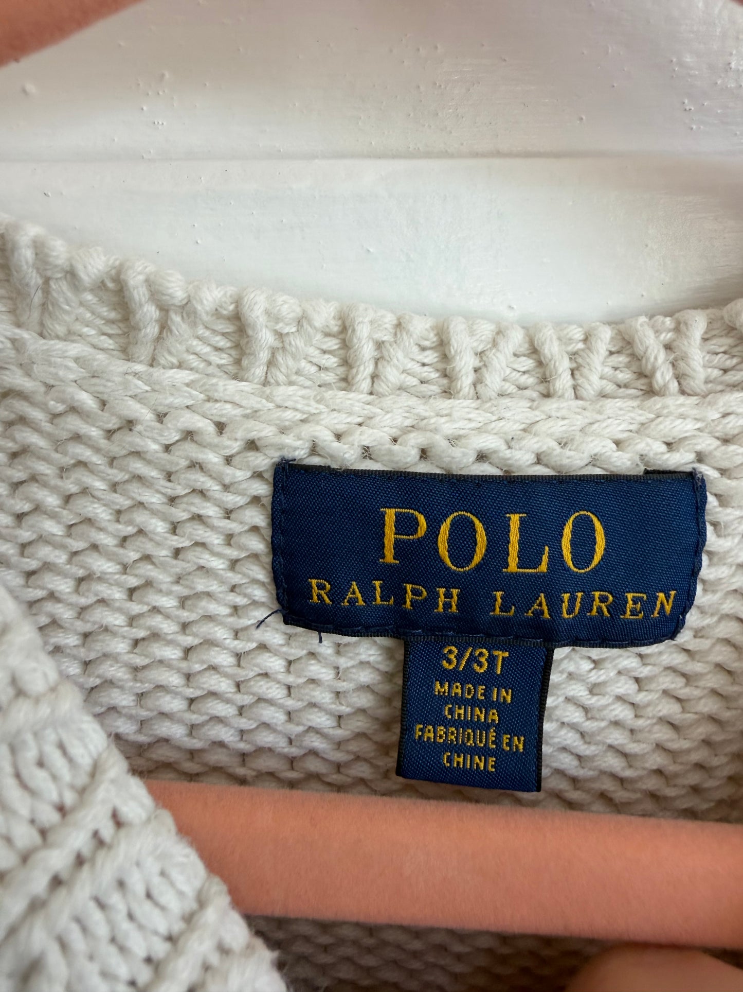 ralph lauren knitted flag sweater 3T