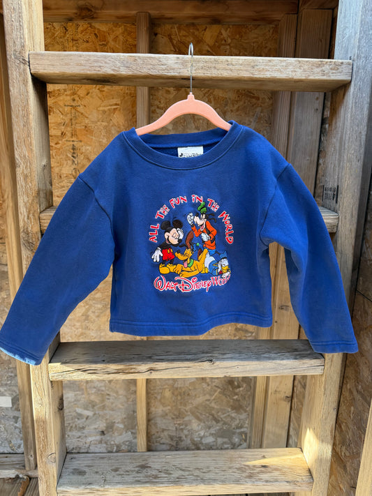 embroidered mickey & friends sweatshirt 6/6x