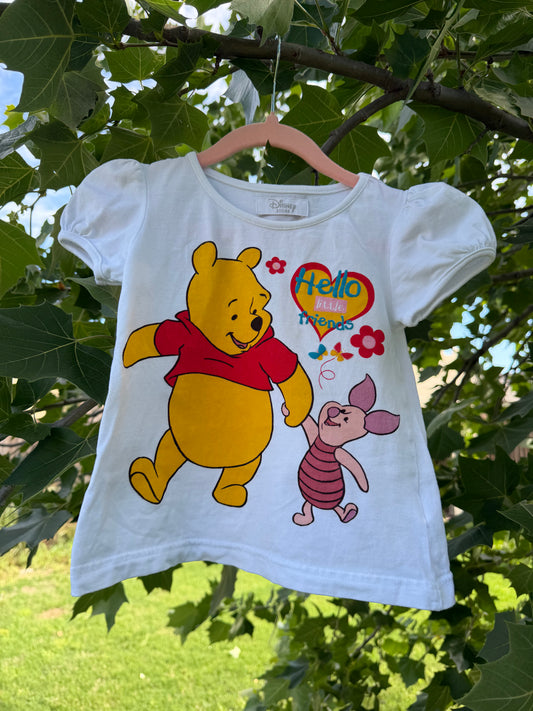 hello little friends pooh tee 3/4T