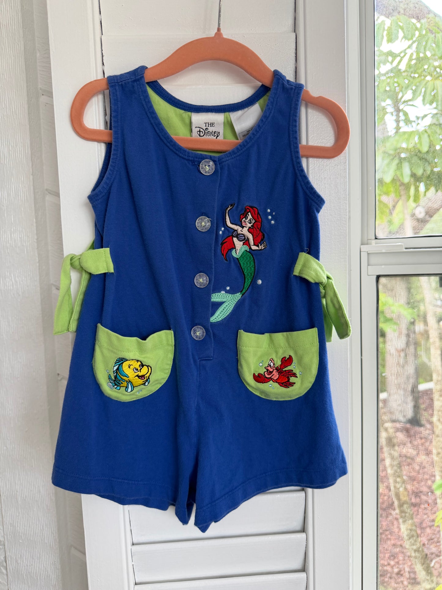 little mermaid romper 24m/2T