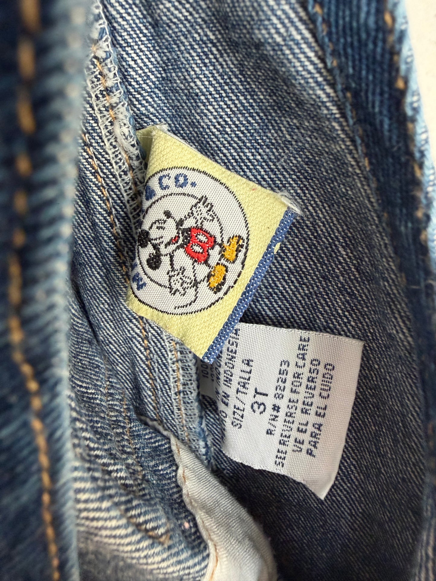 camp mickey overalls 3T