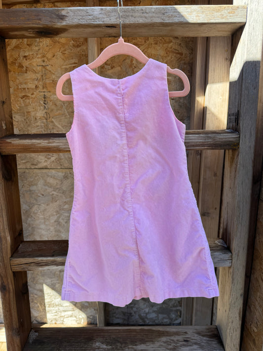 velour tinkerbell pink dress 5-6
