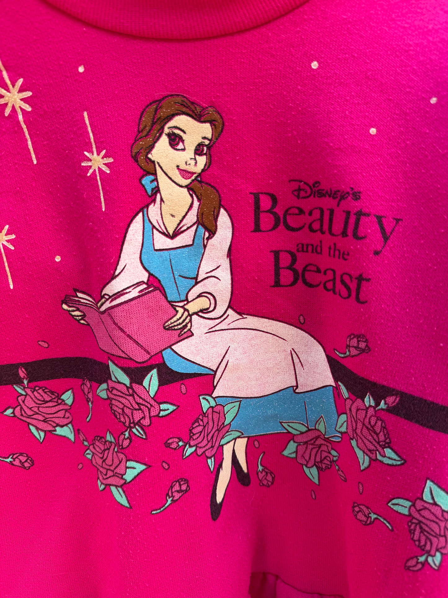 hot pink Belle sweatshirt 4T