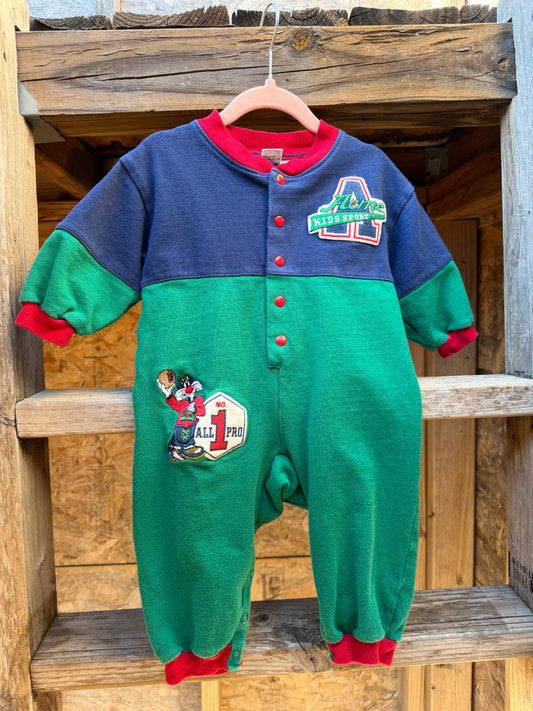 1992 acme baby football romper 18m