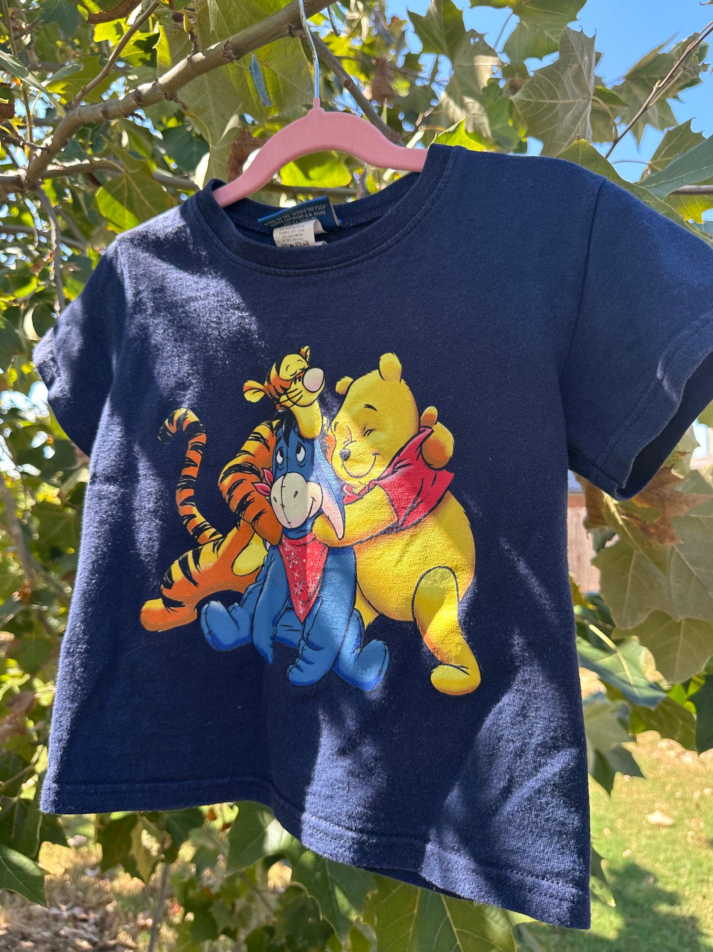 double sided pooh t shirt 4/5T