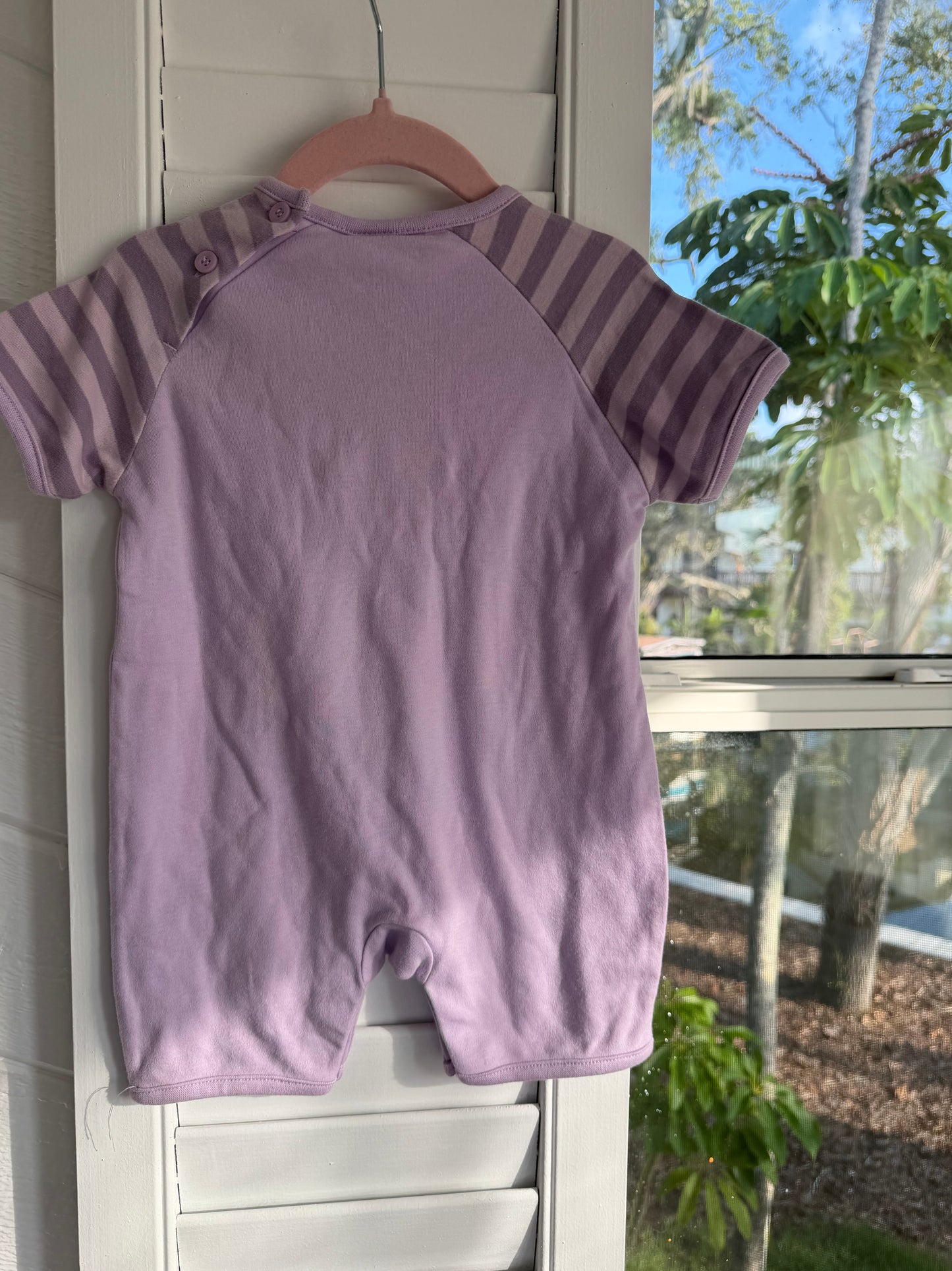 eeyore “sunny days” romper NWOT 3-6m