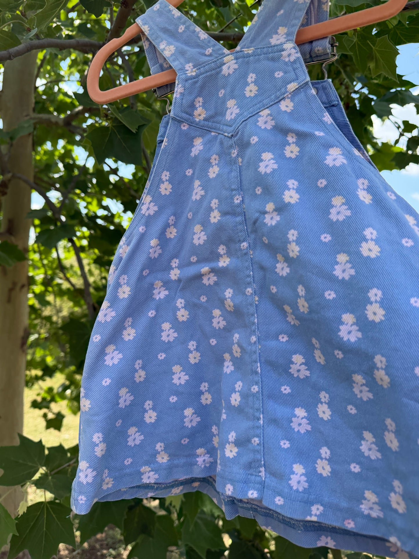floral AOP Pooh dressall 2T