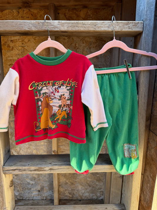 1995 lion king two piece set 18-24m