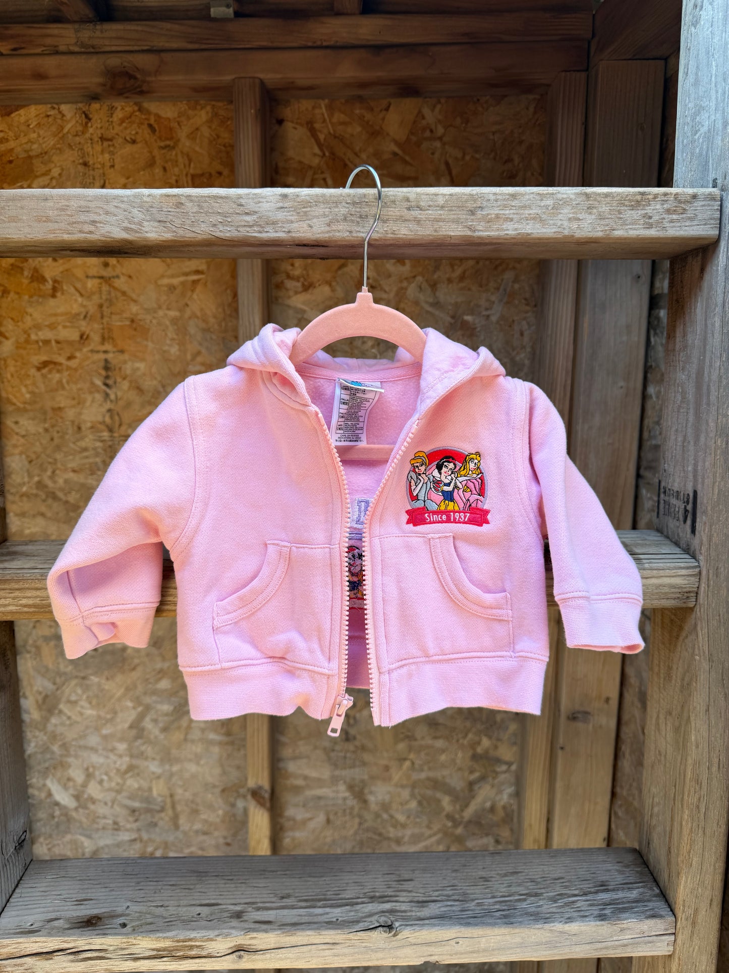 princess zip up 12m