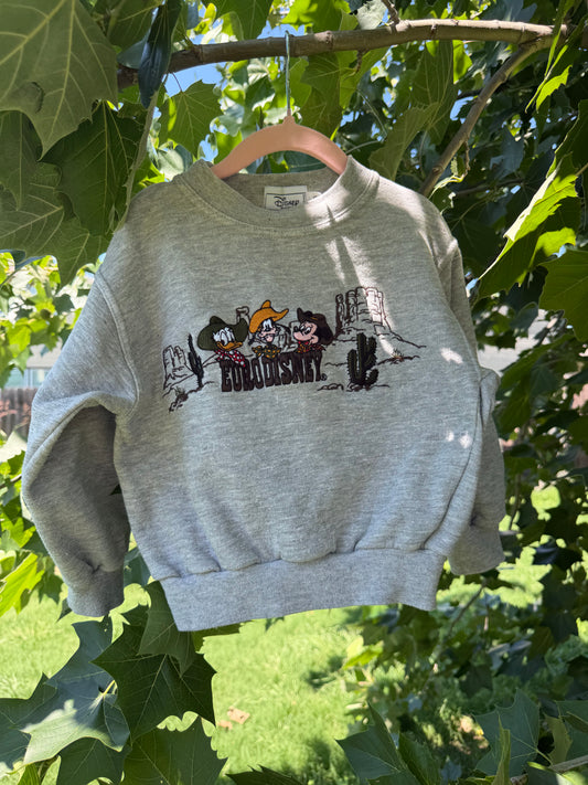 euro disney cowboy sweatshirt 4-6