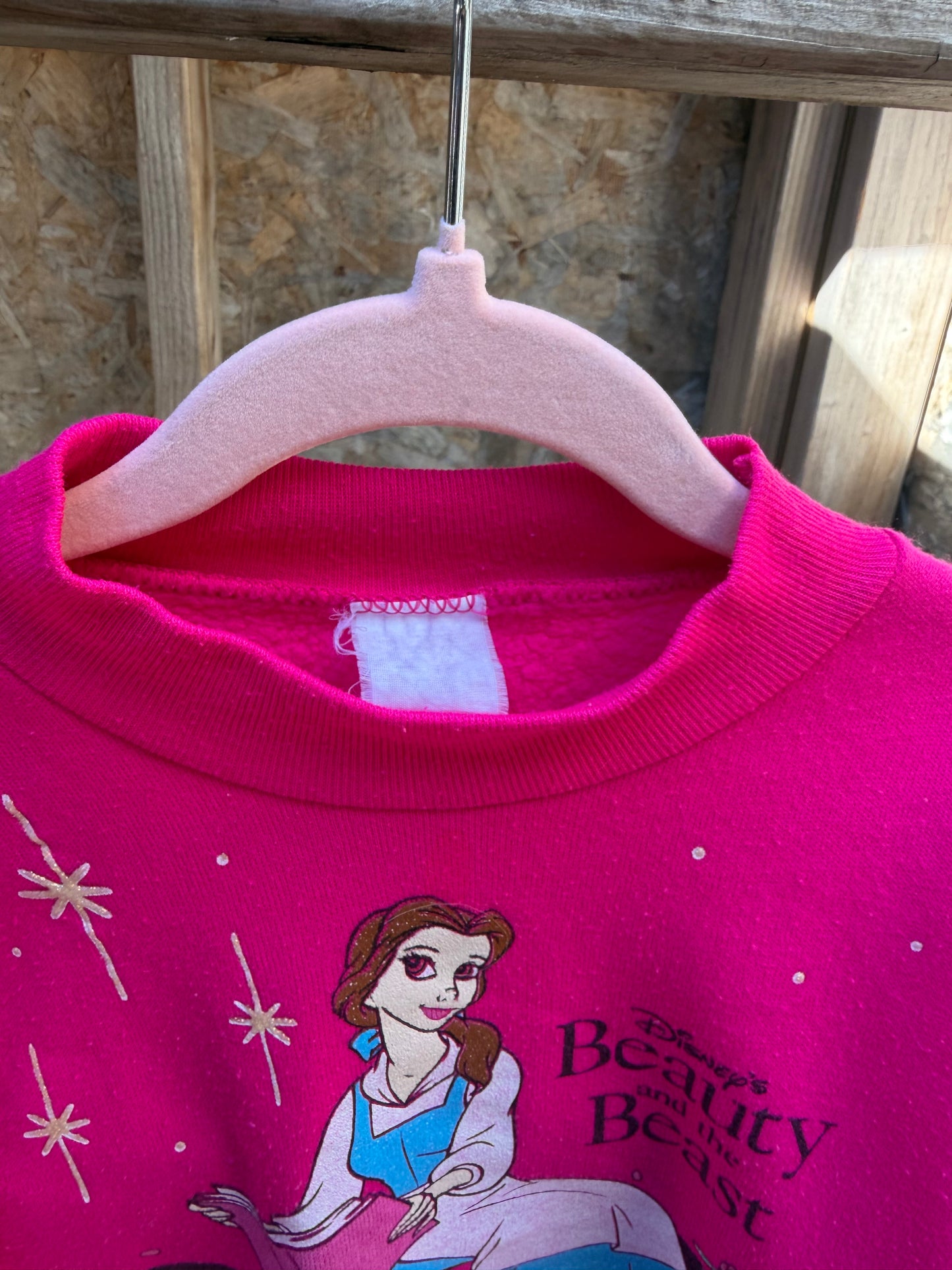 hot pink Belle sweatshirt 4T