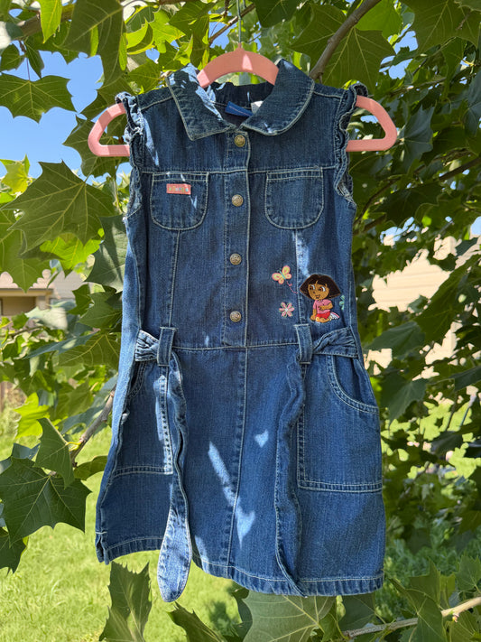 denim dora dress 5T