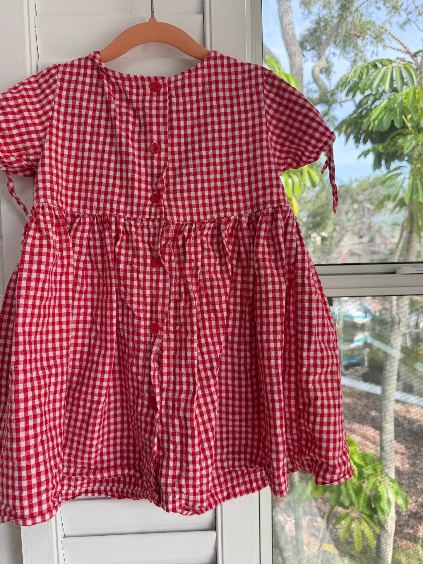 gingham mickey & minnie dress 3T