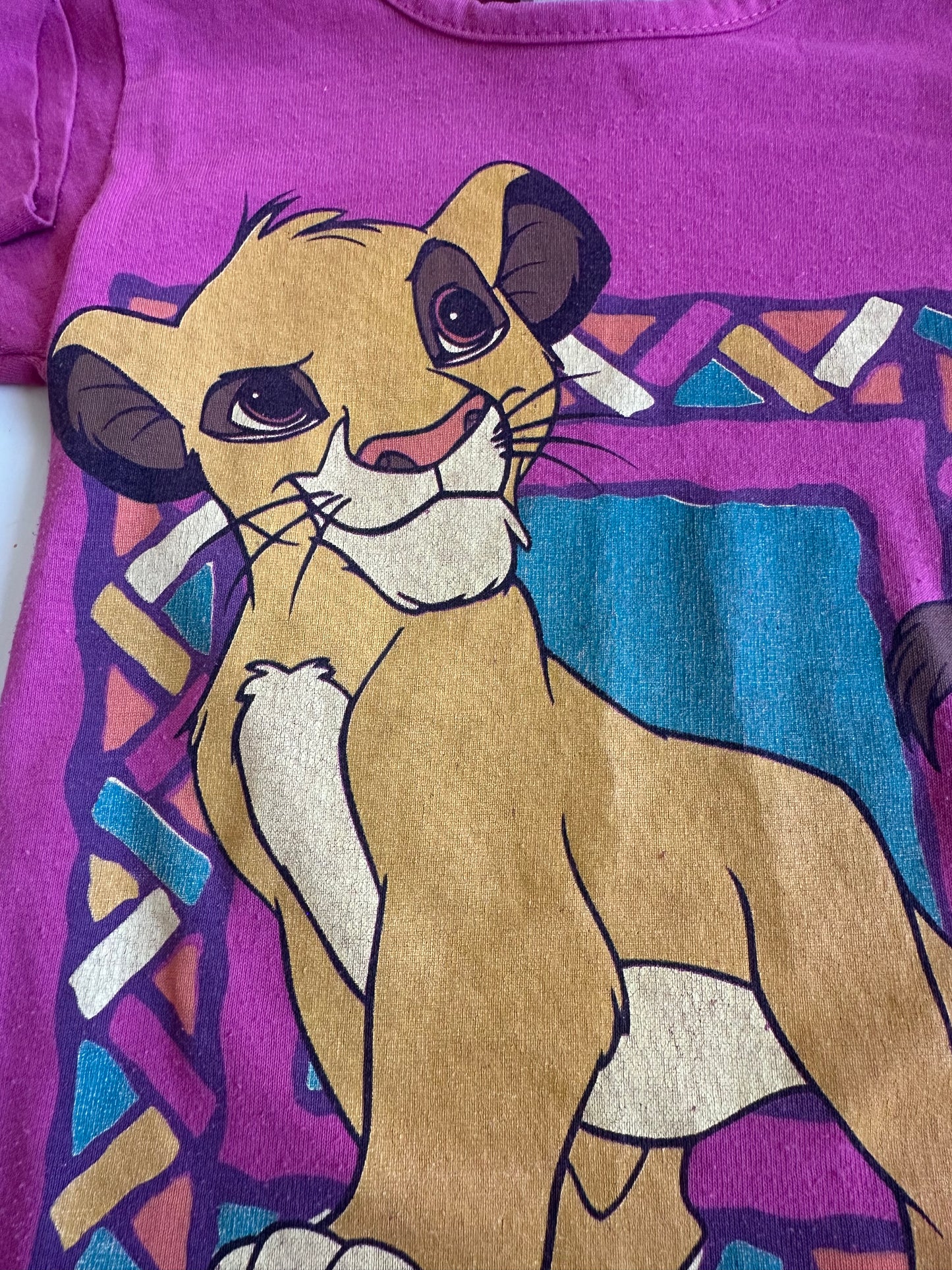 vtg lion king long sleeve t shirt size 4