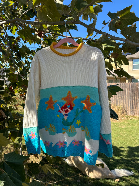 disney store little mermaid sweatshirt youth L/XL