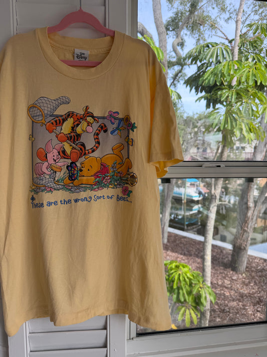 “these are the wrong sort of bees” tee adults M