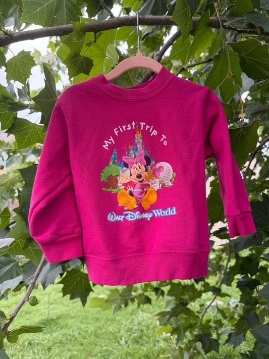 minnie “my first trip” sweatshirt 3T