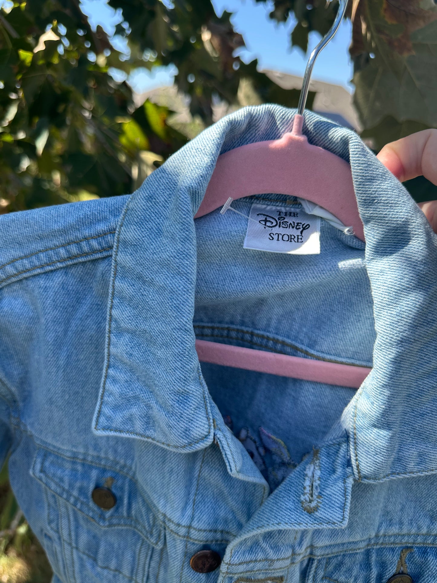 90s pooh denim jacket 4/5T
