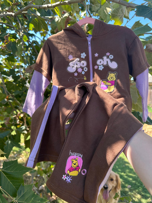 pooh 2 piece tracksuit 2T