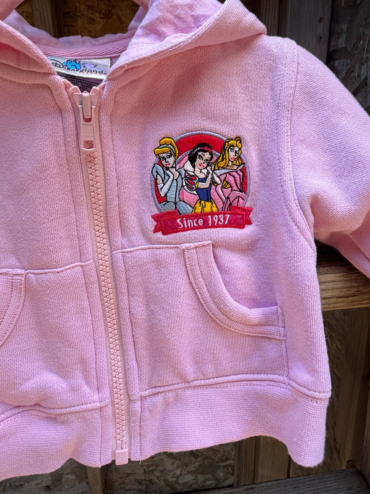 princess zip up 12m