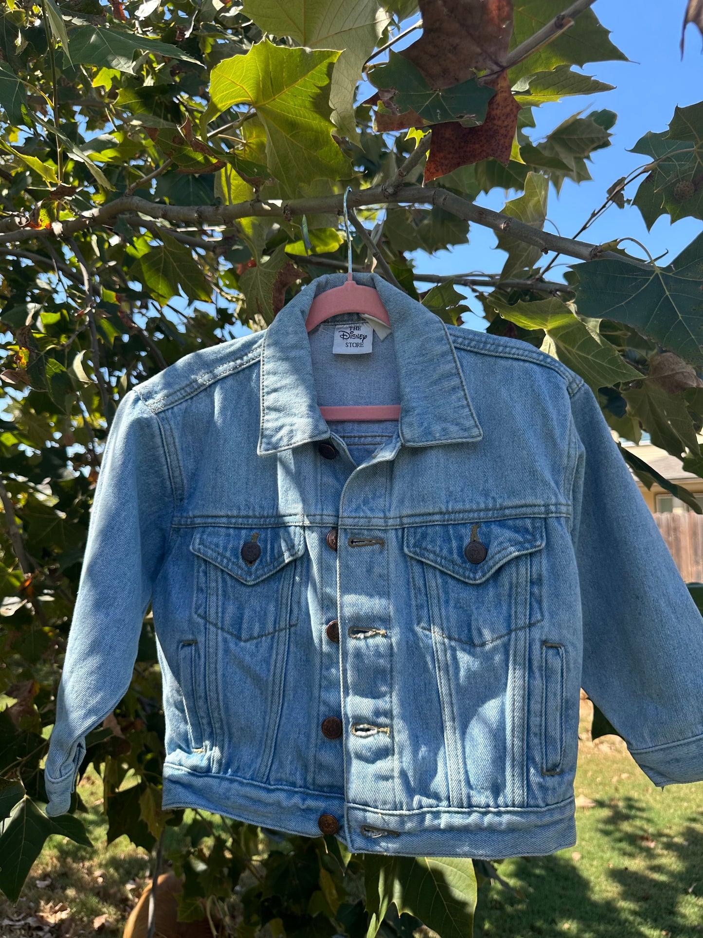 90s pooh denim jacket 4/5T