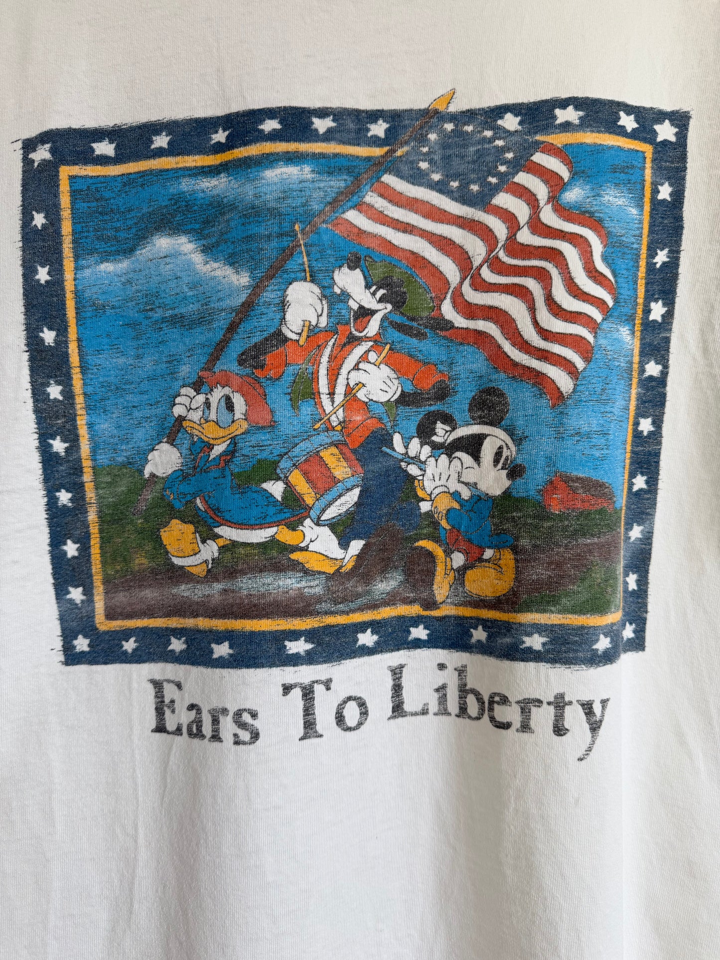 “ears to liberty” tee womens L
