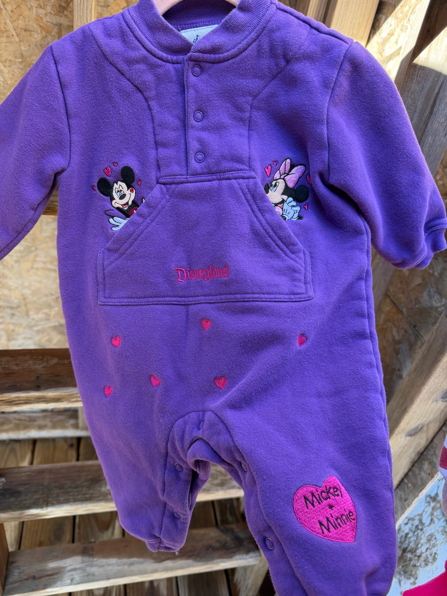 disneyland mickey/minnie romper 12-18m