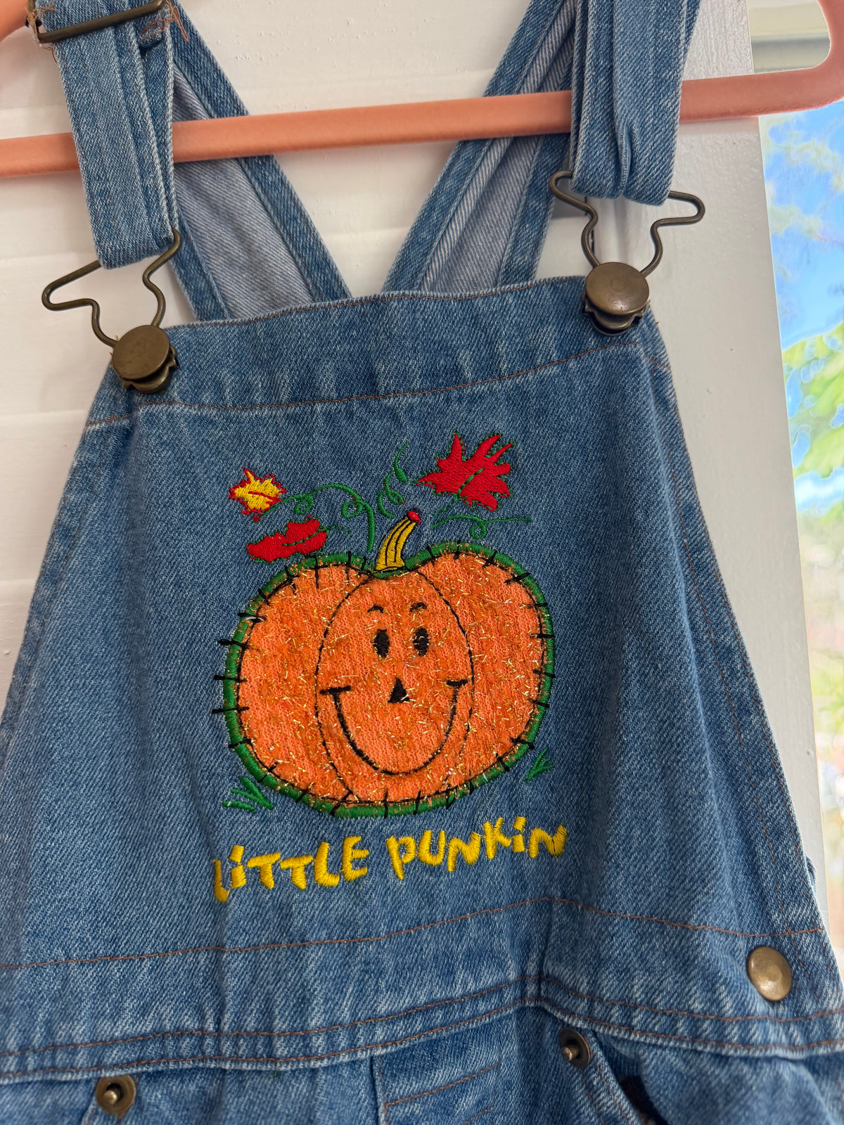 “little punkin” overalls 2T