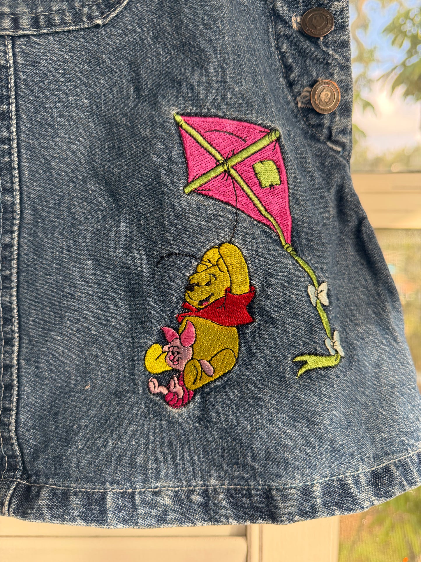 denim pooh dress 3T