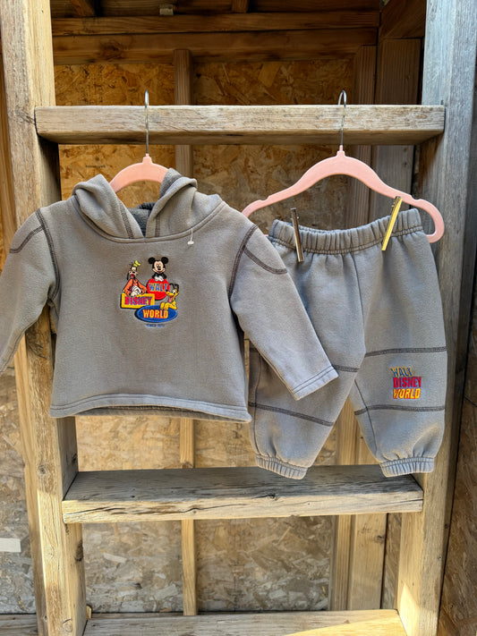 WDW 2 piece grey set 12m