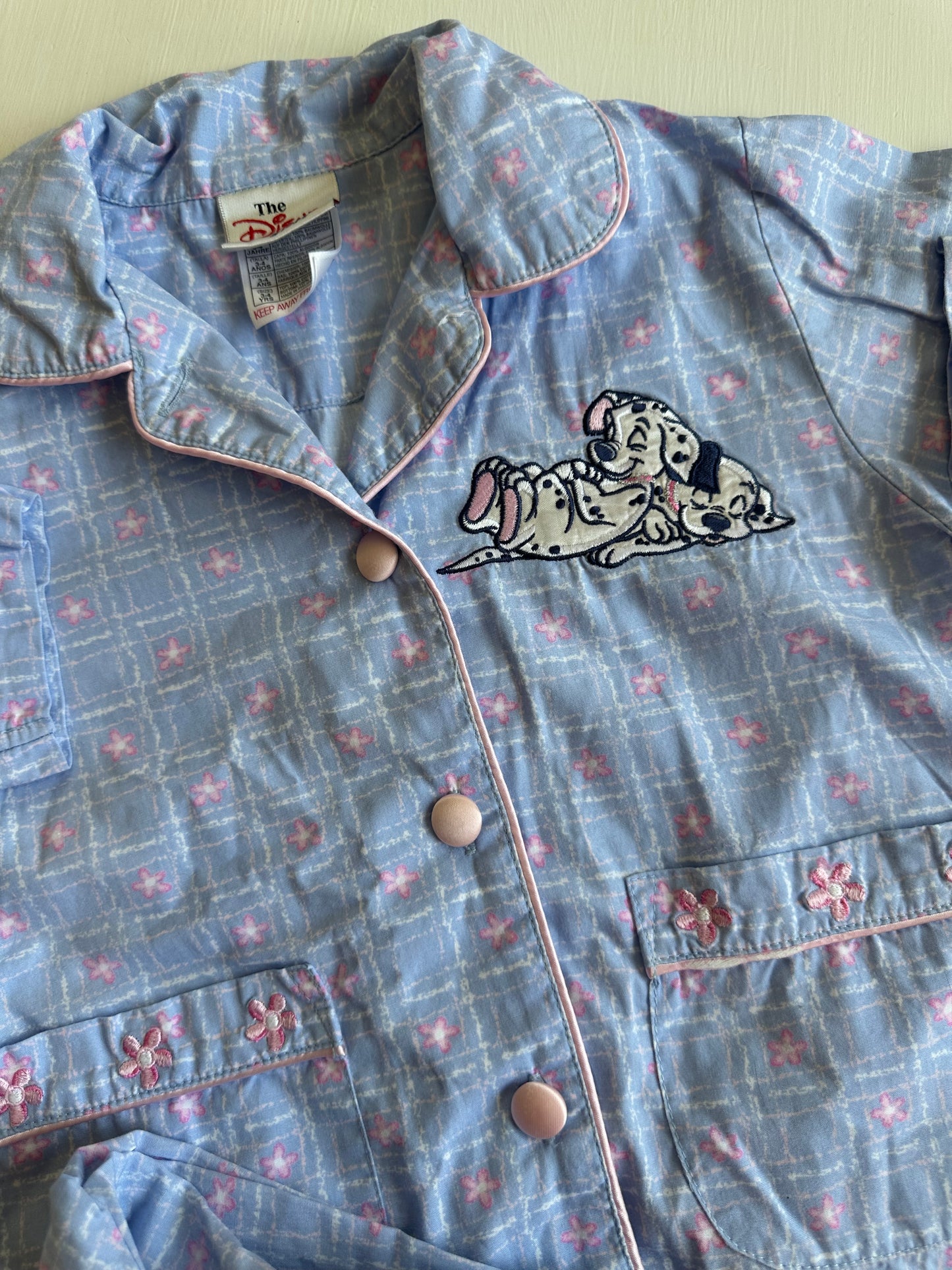 vtg disney store 101 dalmatians pj set 3-4 years (3/4T)