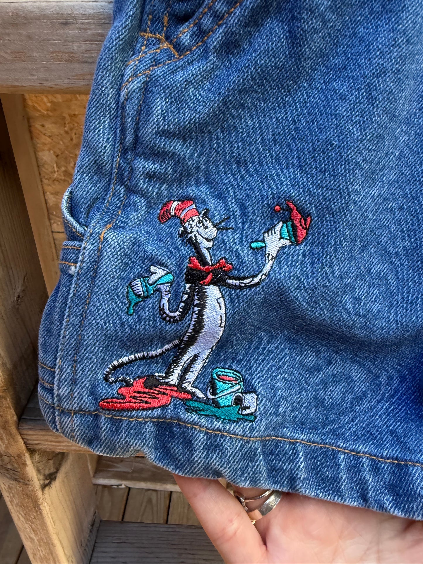 dr seuss shortalls 2T