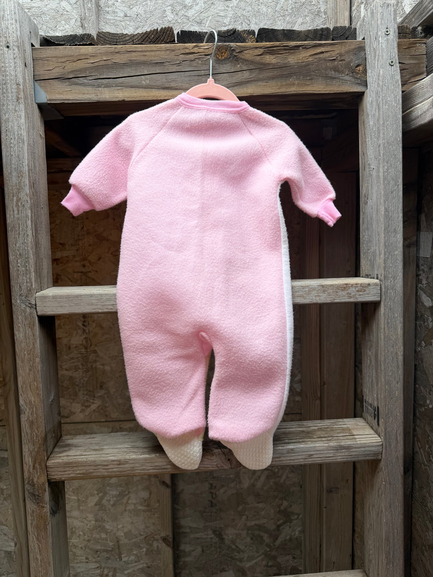 vtg AOP bambi footed sleepsuit 6-12m