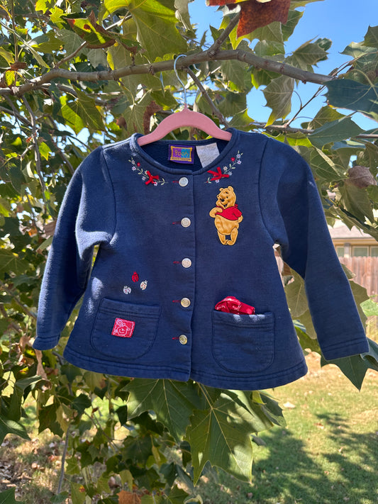pooh cardigan/jacket size 5