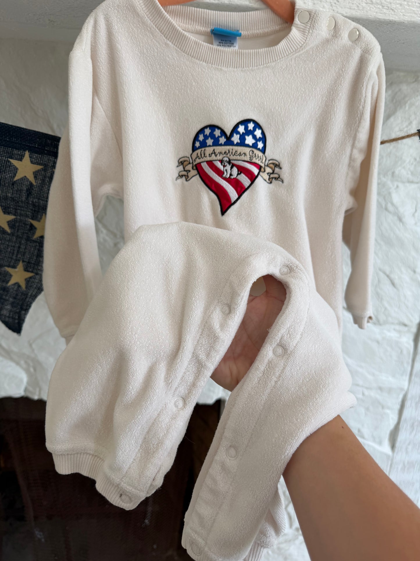 LBD American romper 2/3T