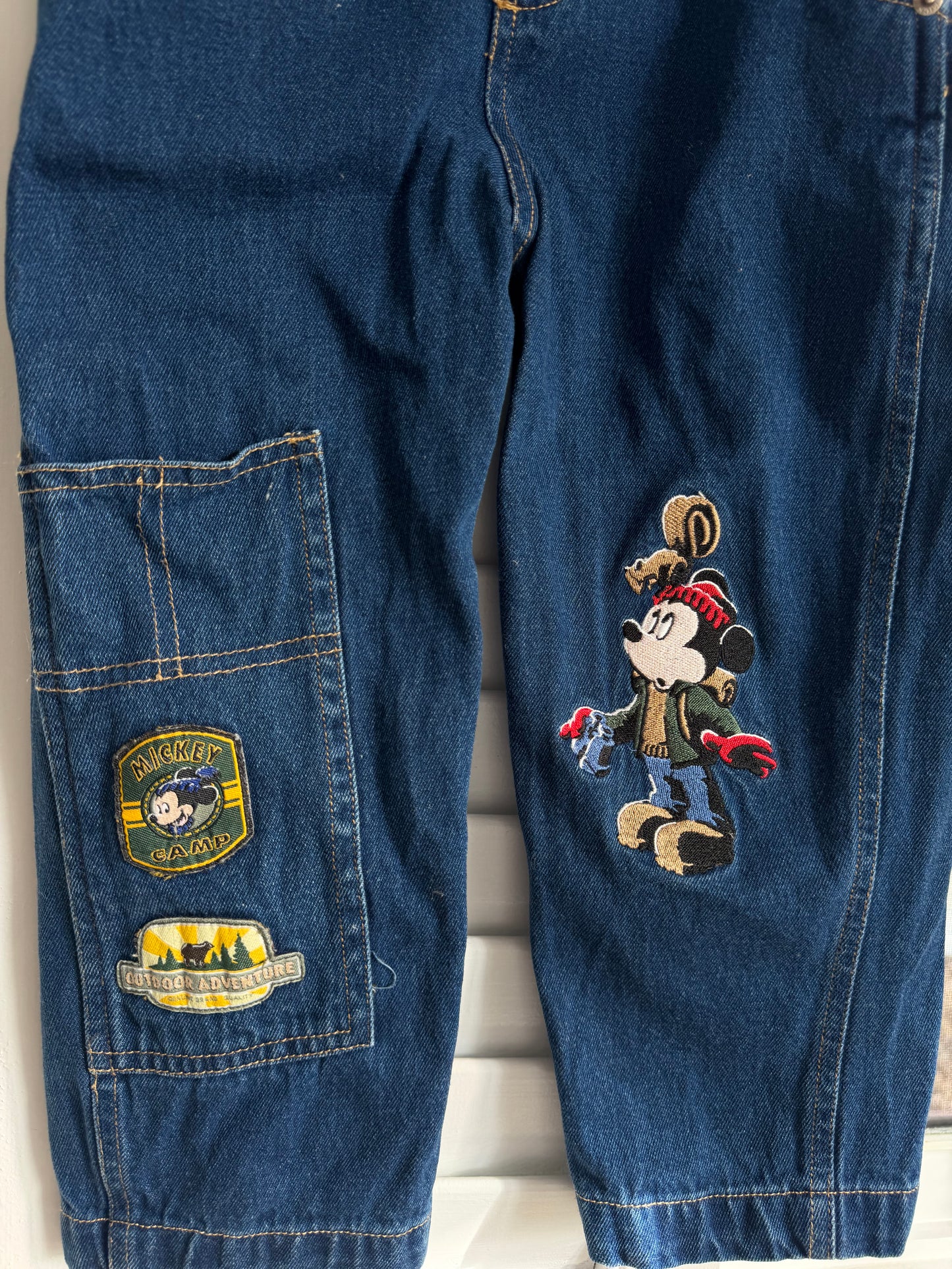 camp mickey overalls 3T