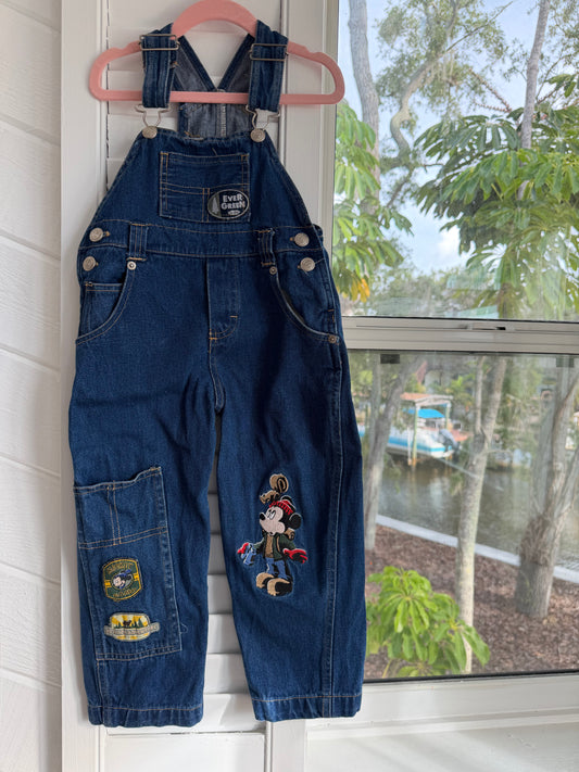 camp mickey overalls 3T