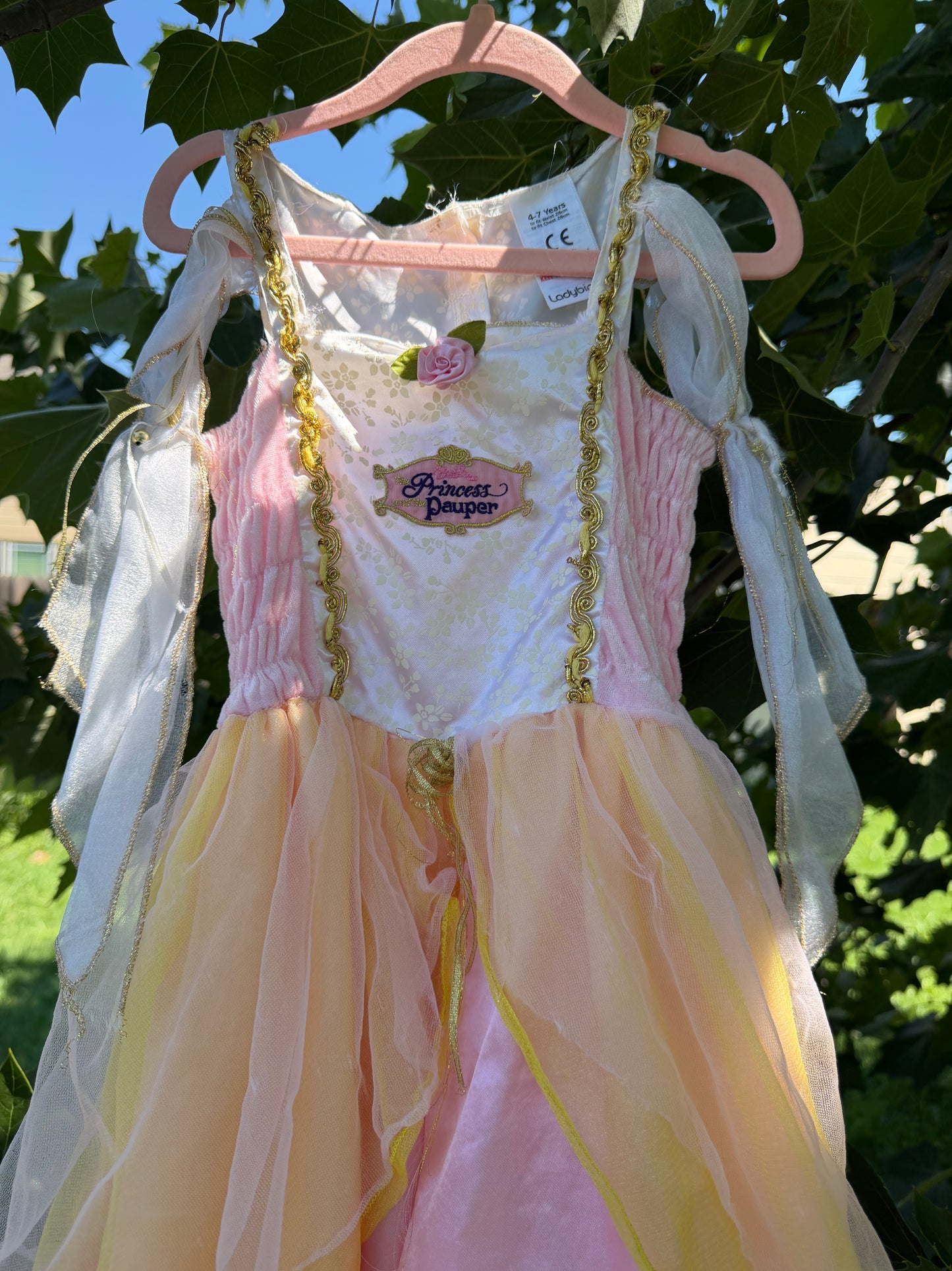 princess & pauper dress 4-7
