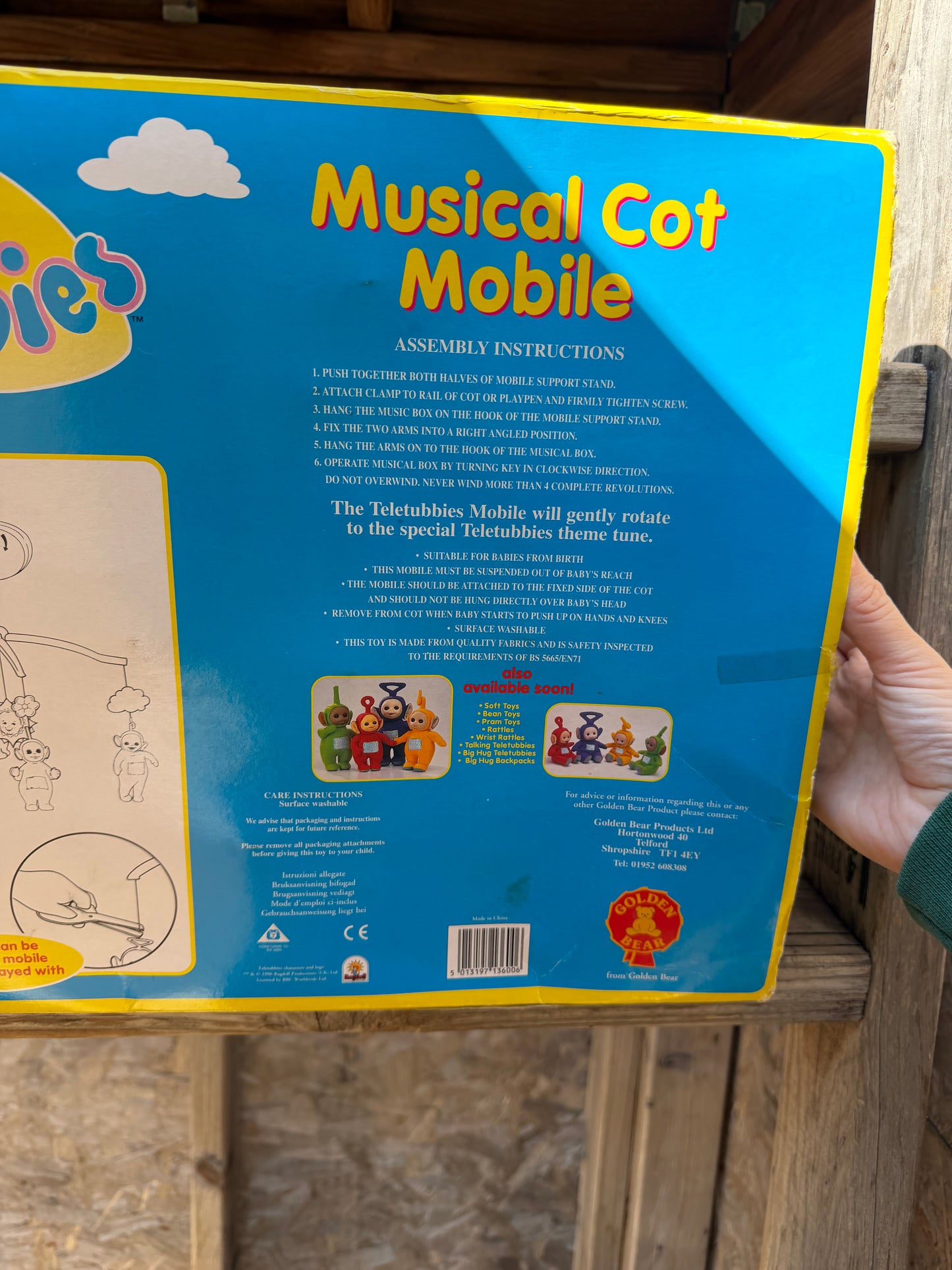 1996 baby musical crib mobile in box