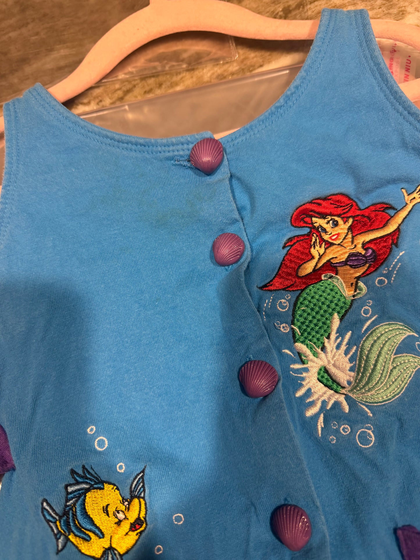 little mermaid romper 4T