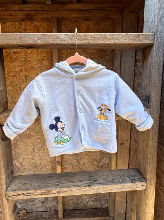 embroidered mickey cardigan