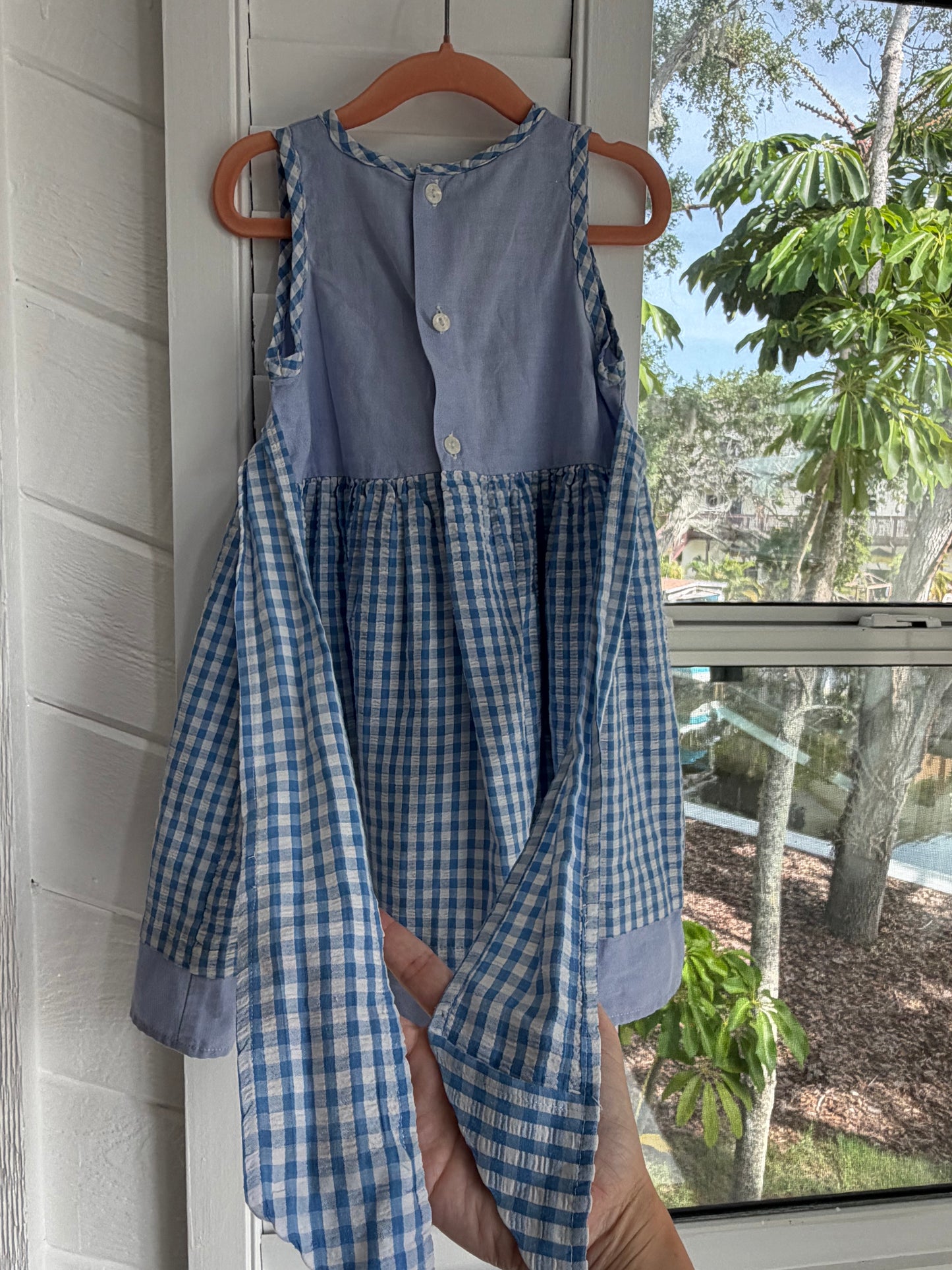gingham pooh & piglet dress 3/4T