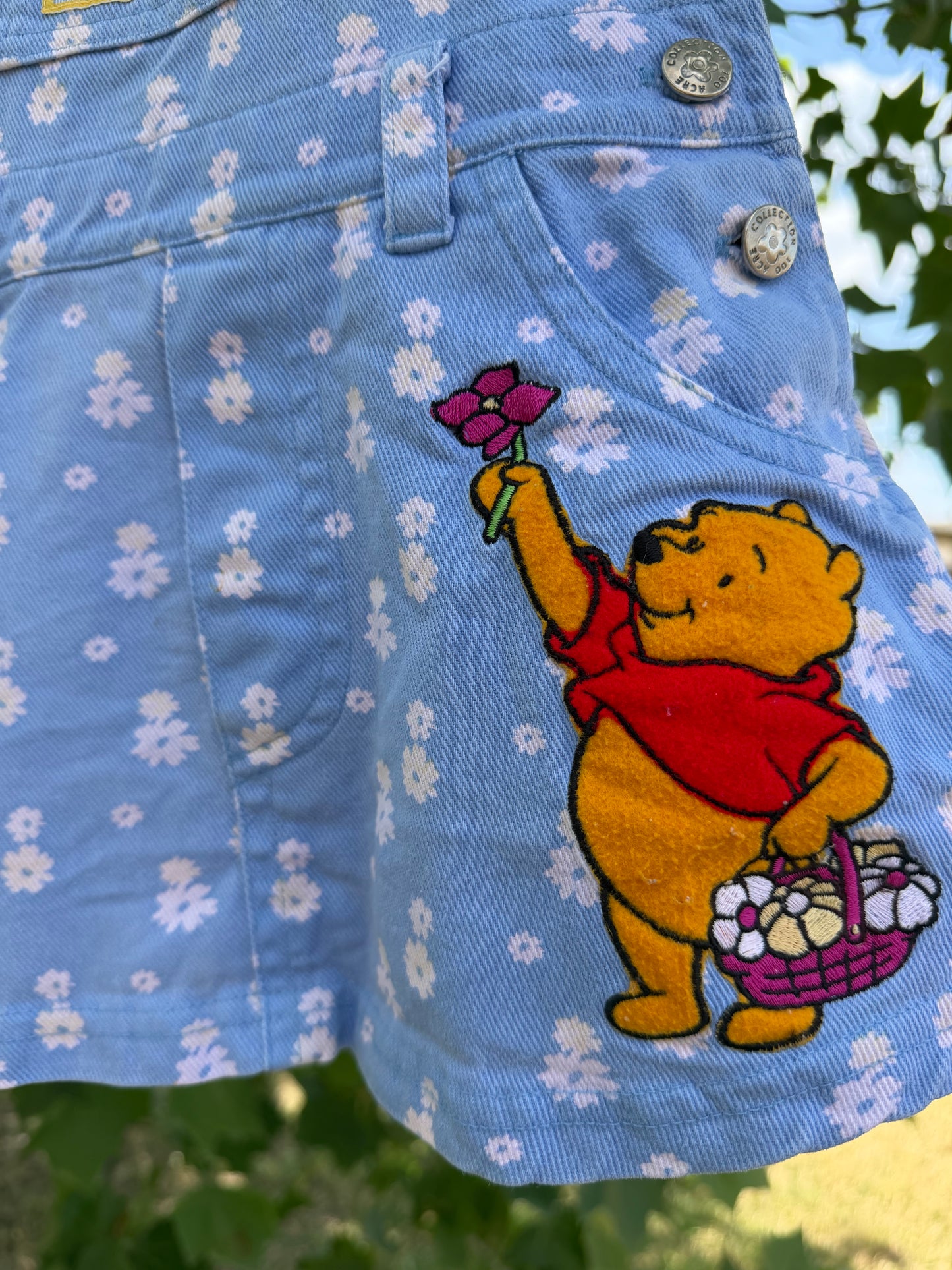 floral AOP Pooh dressall 2T