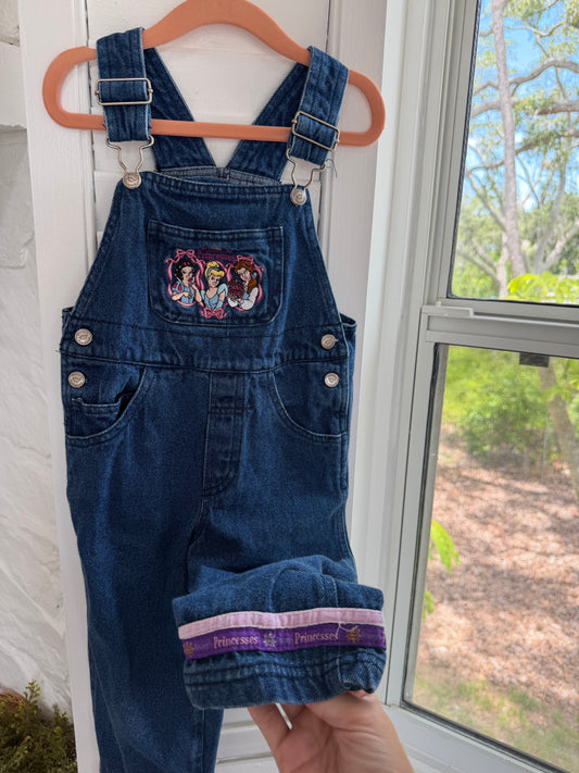 disney princess overalls 3T