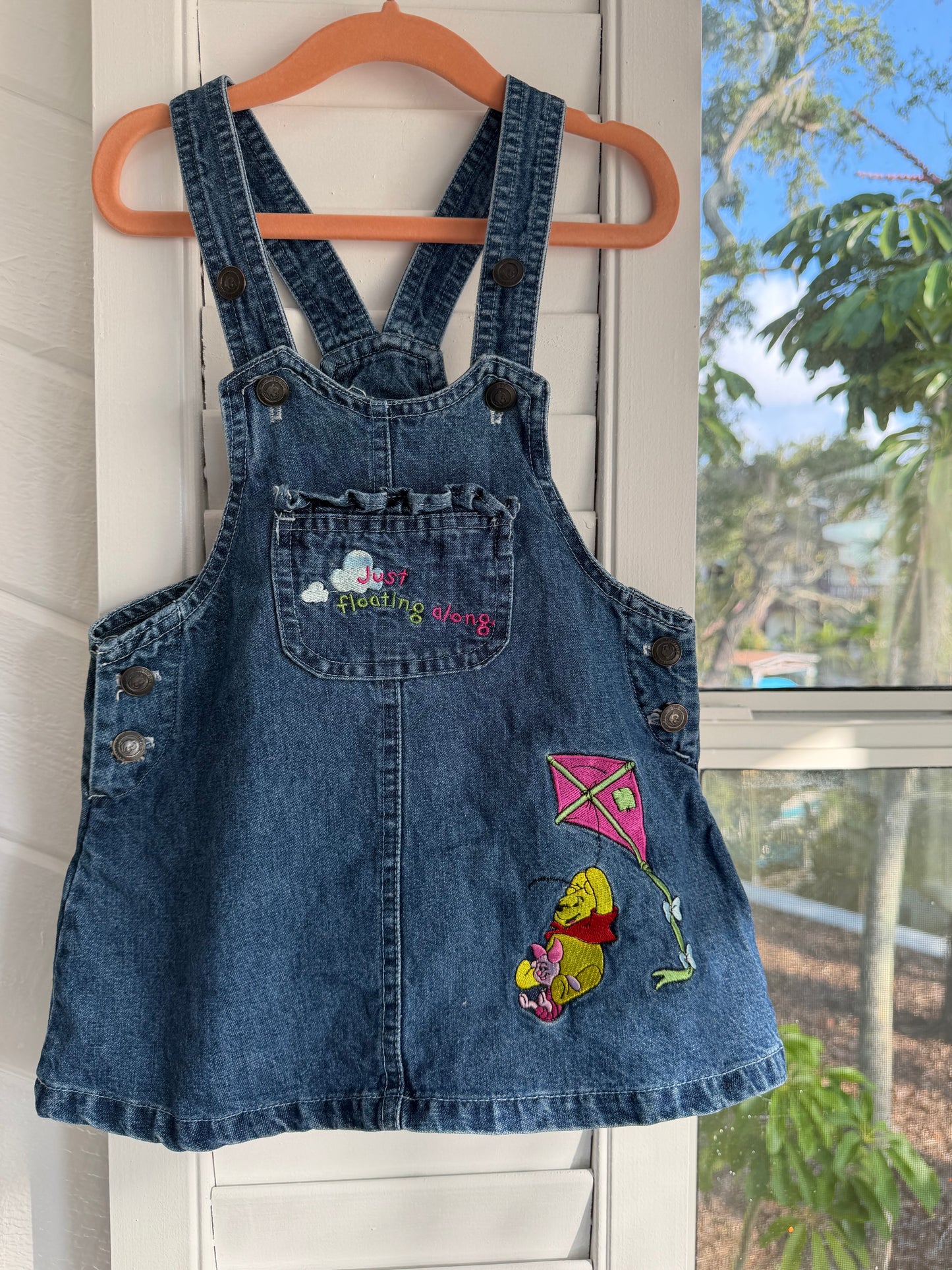 denim pooh dress 3T
